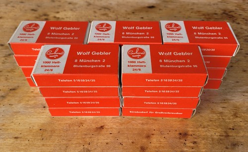 Heftklammern packungen - heftklammern, 20