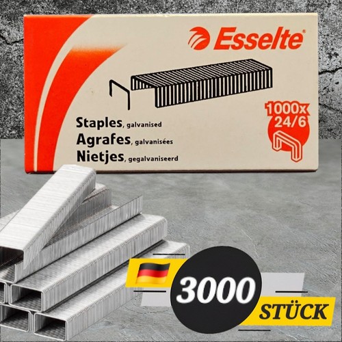 3000 stück heftklammern 6 - 3000, 24/6