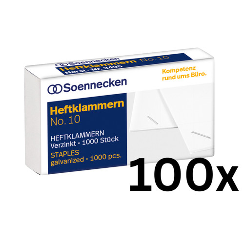 100x heftklammern - 100x,