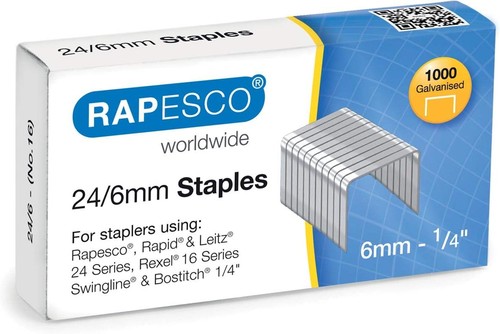 Rapesco heftklammern 6 - rapesco, 24/6