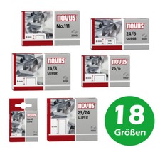 Novus Heftklammern Klammern