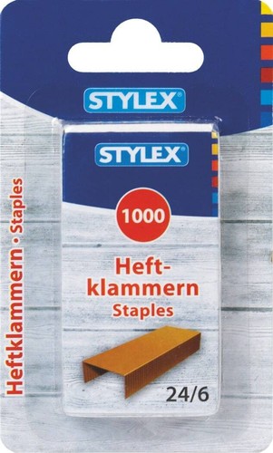 1000 heftklammern verkupfert - 1000,