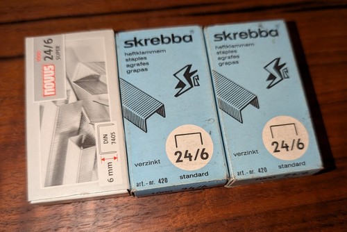 Packungen heftklammern 6 - 3, 24/6