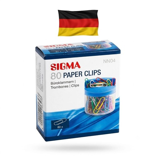 Bunte heftklammern mit - 80,