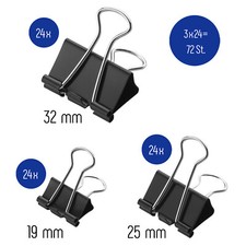 72x Büroklammer Heftklammer